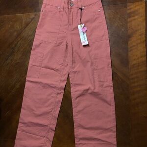 Kids Pink Cargo Pants